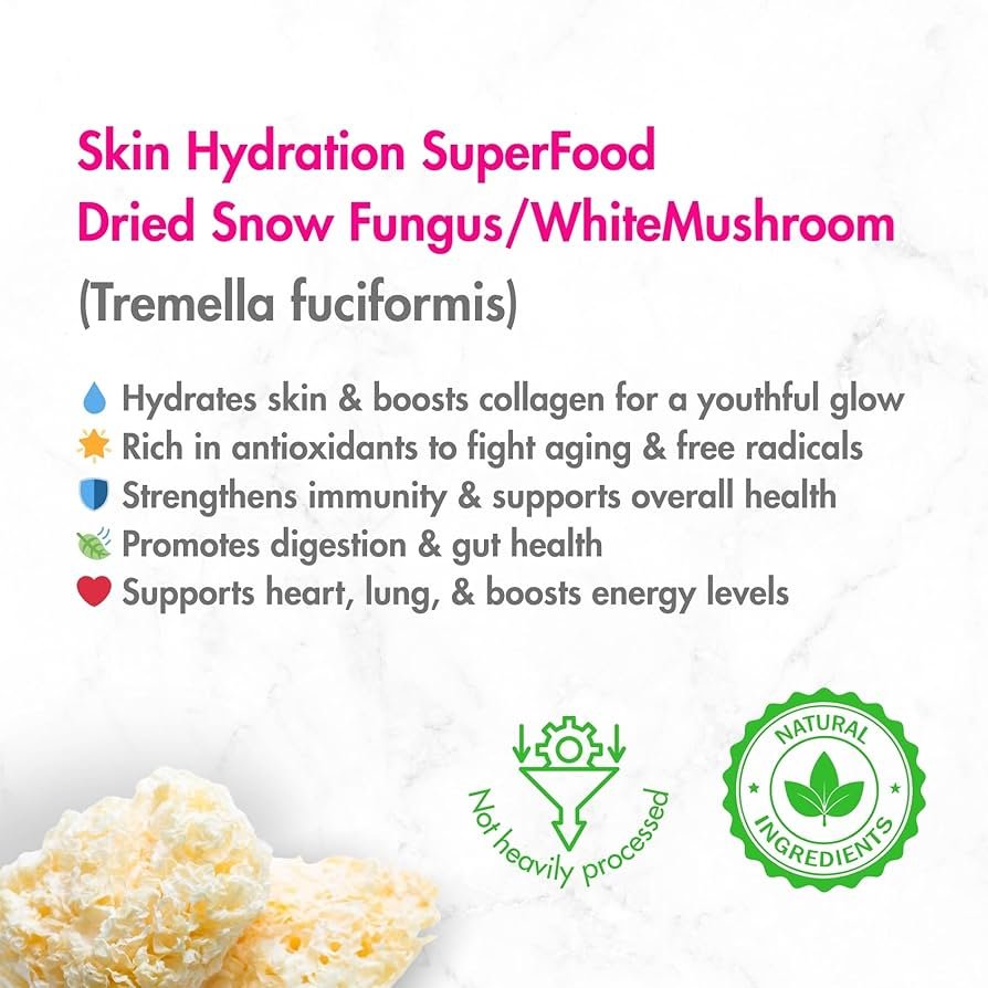 Snow Mushroom Benefits for Glowing Skin