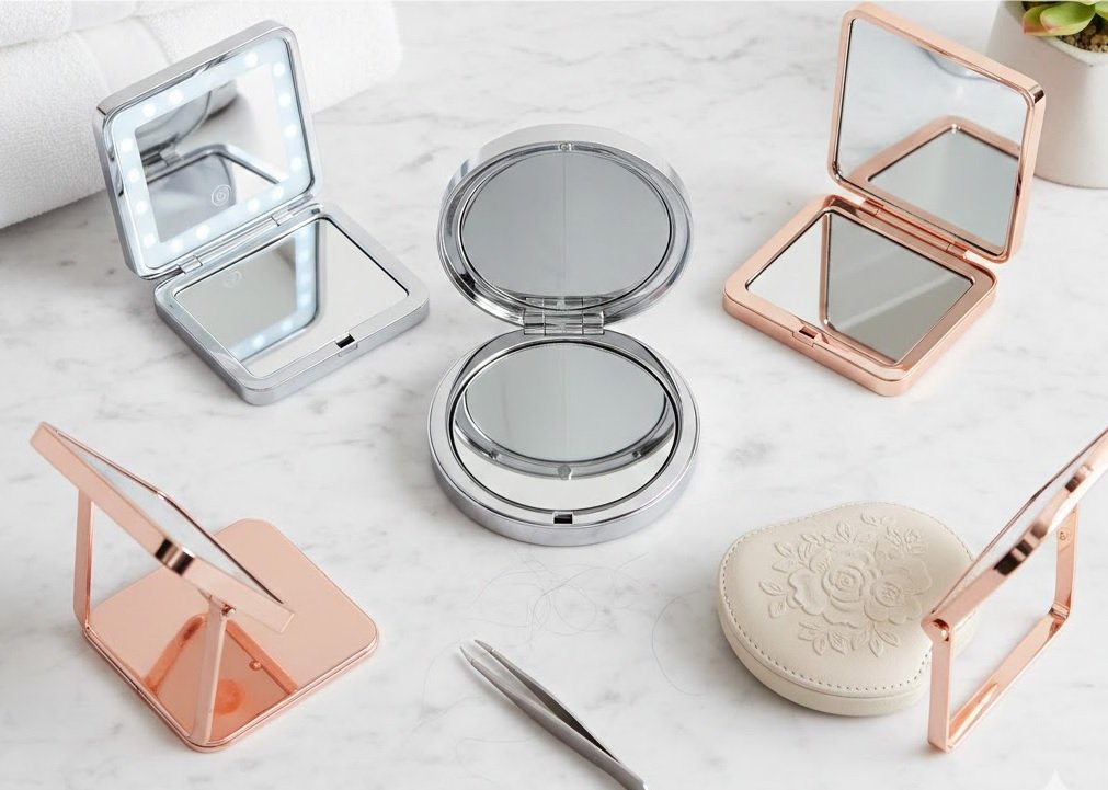 Mirror for Plucking Facial Hair